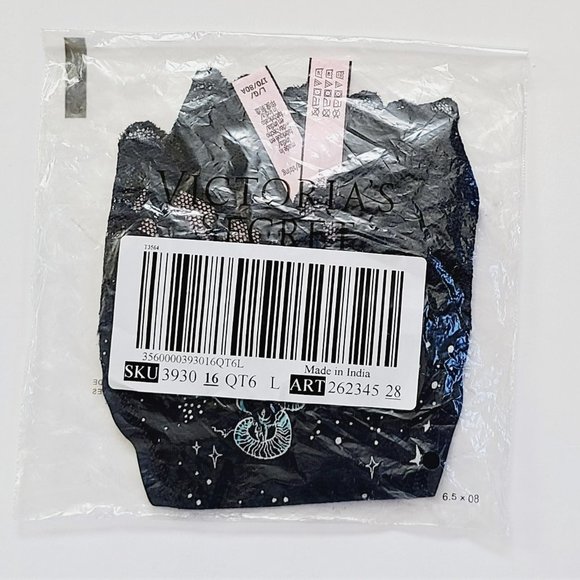 NWT VICTORIA'S SECRET Stretch Cotton Lace-waist Thong Panty - Picture 4 of 4